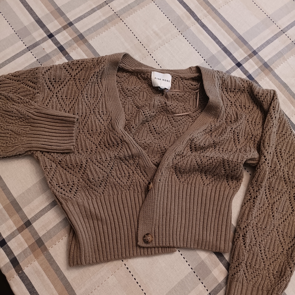 Tan Knit Women's Sweater